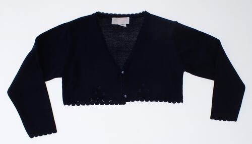 Sueter Niña Bolero Tejido Azul Marino 3088 1 a 16 Años.