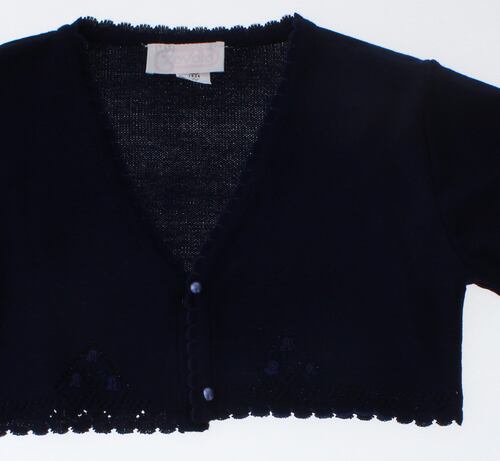 Sueter Niña Bolero Tejido Azul Marino 3088 1 a 16 Años.