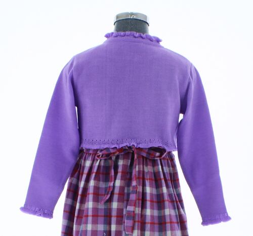 Sueter Niña Bolero Tejido Morado 3090 1 a 16 Años.