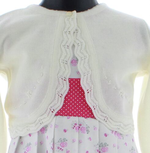 Sueter Niña Bolero Tejido Color Beige Claro 3109 1 a 16 Años.