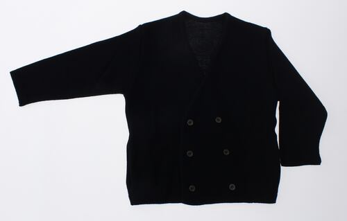 Sueter Tejido Cruzado Tipo Chaqueta Azul Marino 3120 3 a 16 Años.