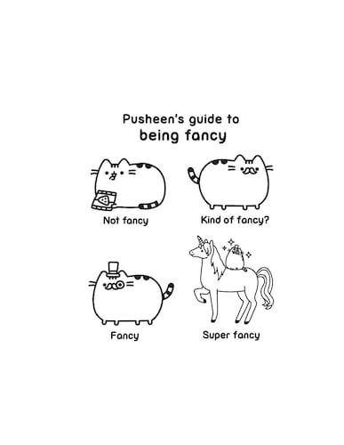 Mini Libro Para Colorear De Gato Pusheen Chico