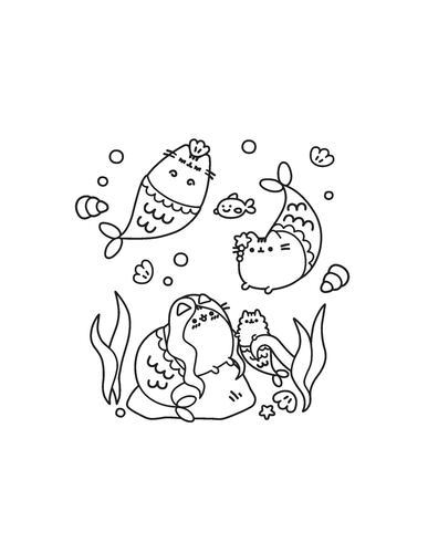 Mini Libro Para Colorear De Gato Pusheen Chico