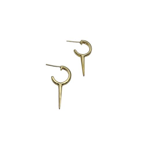 Aretes Pico- Baño de oro 18K- Aretes dorados