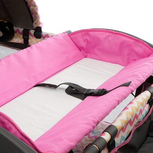 Cuna Corral Verona Rosa Mecedor Cambiador Prinsel