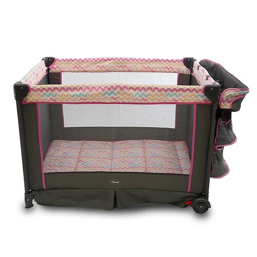 Cuna Corral Verona Rosa Mecedor Cambiador Prinsel