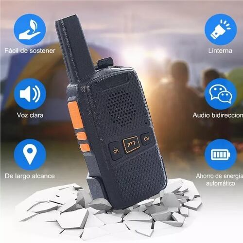 Set Radio Portátil Radio Walkie-talkie 2 Piezas