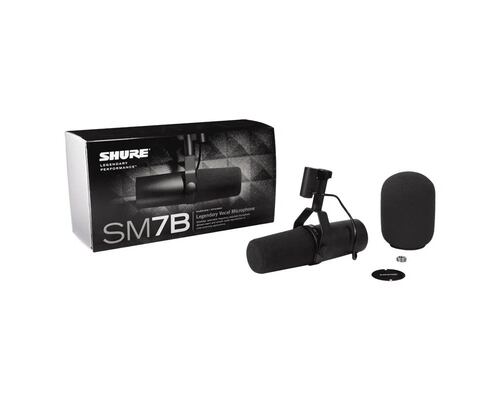 Micrófono SHURE Sm7b Dinámico Cardioide Negro.