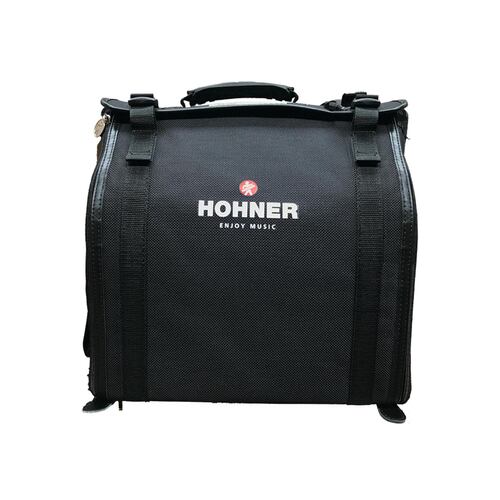 Acordeon Hohner Diatonico en Sol Compadre Plateado con Funda