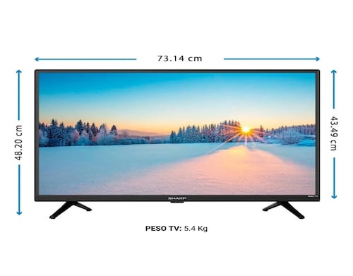 Pantalla TV SHARP 32 Pulgadas HD Smart TV LED 2T-C32CF2UR