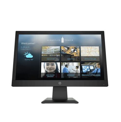 Monitor HP WIDE- 19"- 1600 x 900- VGA- LED- Negro- Equipo Clase A, Reacondicionado..
