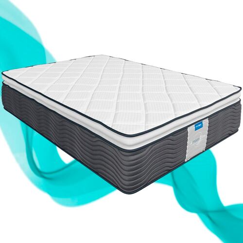 Colchón Restonic Matrimonial Santino Anti-Ácaros Ortopédico Confort Con Colchoneta PILLOW TOP