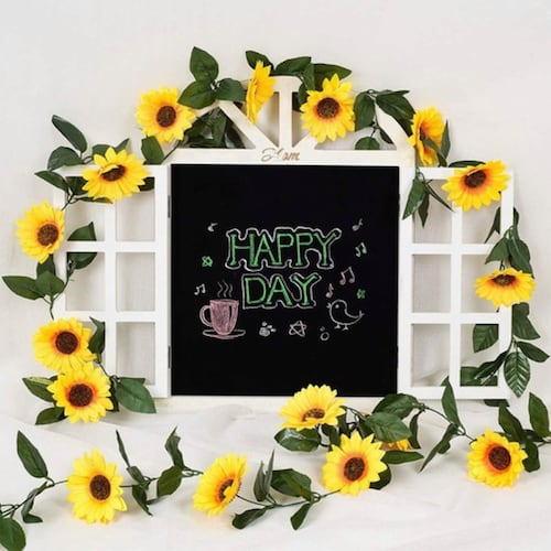 Vid De Girasol Flor Artificial Para Decoración