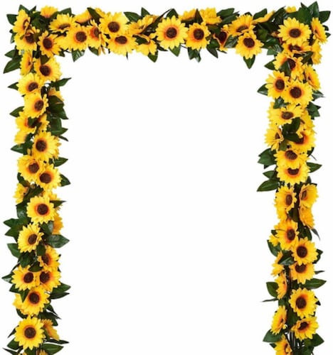 Vid De Girasol Flor Artificial Para Decoración