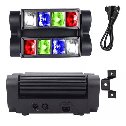 Mini Spider Rgbw Efectos Luz 8x3w Dmx512 Led Láser Luces Dj