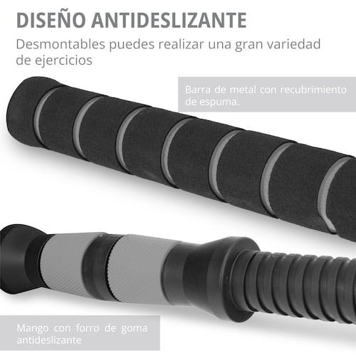 Kit de Mancuernas Altera Con Peso Ajustable 20 KG (Barra Recta + Barra Z + Par de mancuernas + Pesa Rusa + Discos Intercambiables)
