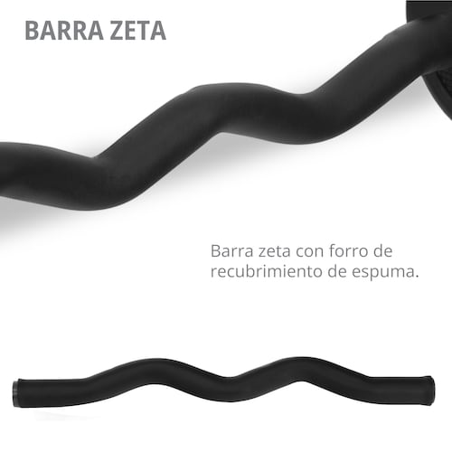 Kit de Mancuernas Altera Con Peso Ajustable 20 KG (Barra Recta + Barra Z + Par de mancuernas + Pesa Rusa + Discos Intercambiables)