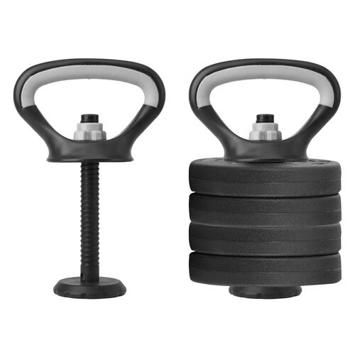 Kit de Mancuernas Altera Con Peso Ajustable 30 KG (Barra Recta + Barra Z + Par de mancuernas + Pesa Rusa + Discos Intercambiables)