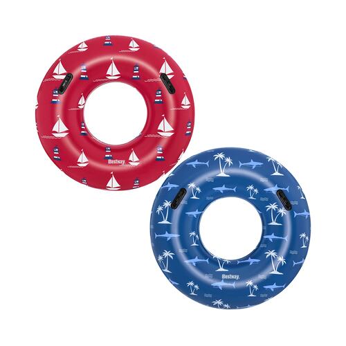 Salvavidas Dona Inflable Juvenil Playa Plástico Pvc 119 Cm.