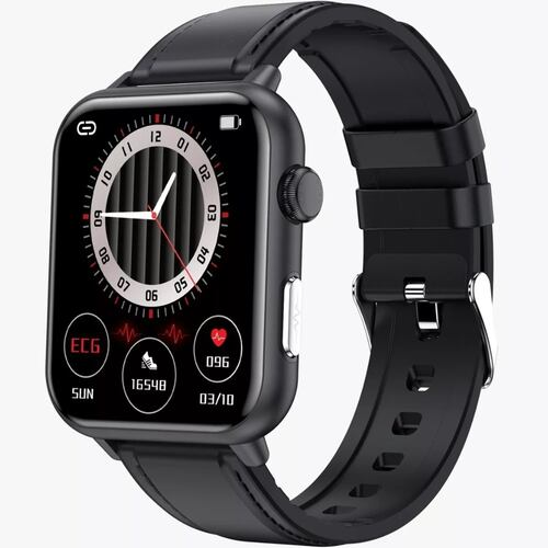 Smart Watch Reloj Inteligente E200 De Piel Fralugio Ecg Spo2.