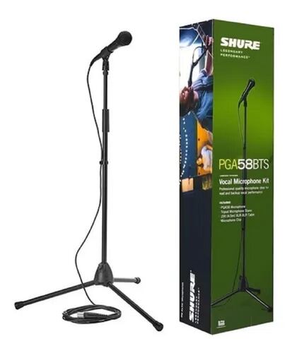 Micrófono SHURE Pga58-bts Dinámico Cardioide Negro.