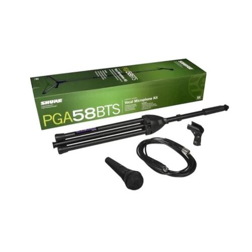 Micrófono SHURE Pga58-bts Dinámico Cardioide Negro.