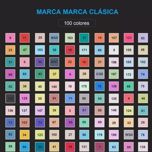 Marcadores Plumones Punta Con Punta De Pincel, 100 Colores