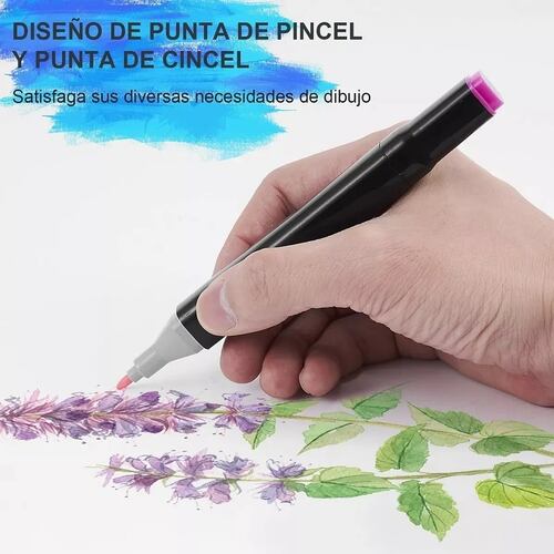 Marcadores Plumones Punta Con Punta De Pincel, 100 Colores