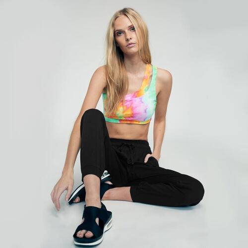 Jogger para Mujer Casual de Cintura alto color Negro, marca Holly Land 1015337