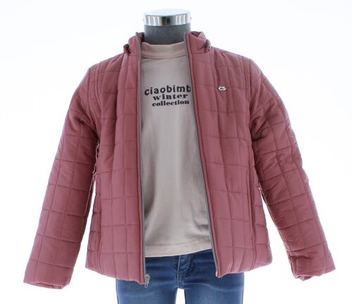 Chamarra Niña Rosa Forrada 3234 3 a 16 Años.