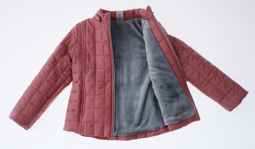 Chamarra Niña Rosa Forrada 3234 3 a 16 Años.