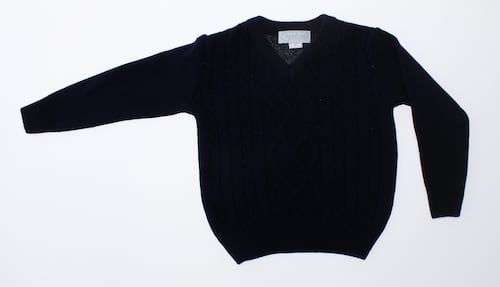 Sueter Niño Tejido Azul Marino Cuello V 3238 2 a 16 Años