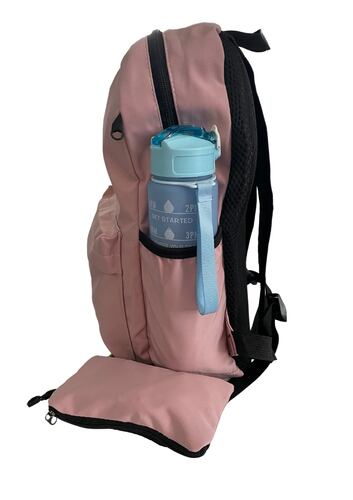 Mochila Backpack Semi Impermeable Con Lapicera Conejo Happy Asian Kawai