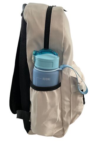 Mochila Backpack Semi Impermeable Con Lapicera Conejo Happy Asian Kawai