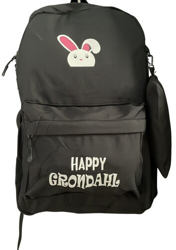 Mochila Backpack Semi Impermeable Con Lapicera Conejo Happy Asian Kawai