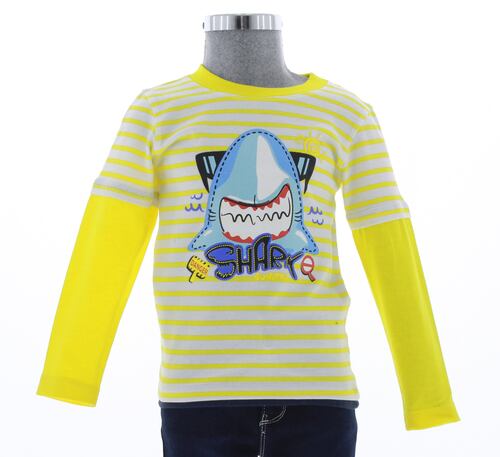 Playera Niño Bebe Amarilla 3248 1 a 6 Años.