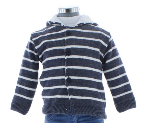 Chamarra Niño Bebe Gris Forrada 3250 0 a 4 Años.
