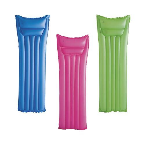 Cama Montable Flotador Inflable Colorido Mate 183 Cm Bestway.