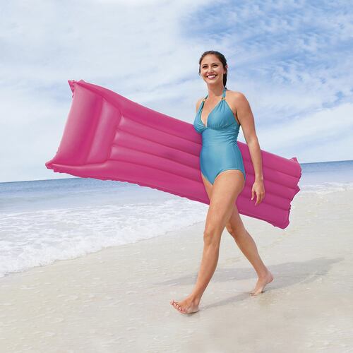 Cama Montable Flotador Inflable Colorido Mate 183 Cm Bestway.