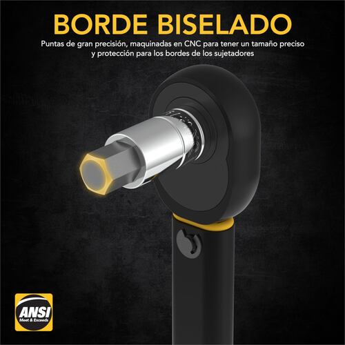 Juego Herramientas Dados Mecánica LEXIVON 13 pzas medida SAE