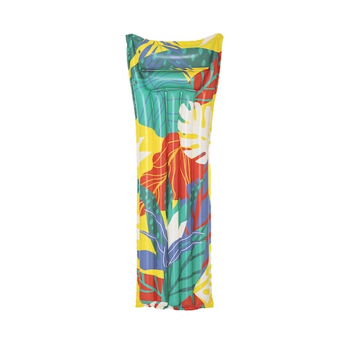 Cama Montable Inflable Con Almohada Tropical 183 Cm Bestway