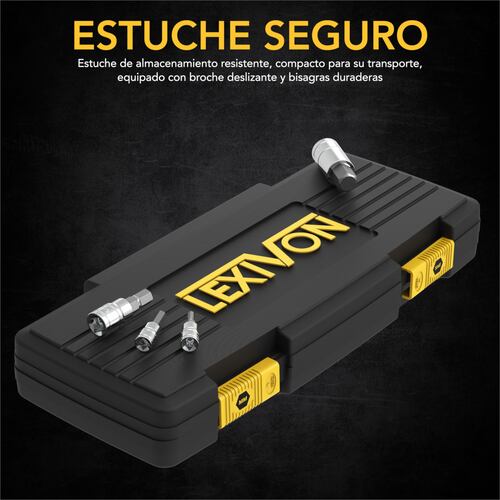 Juego Herramientas Dados LEXIVON 32pz SAE y milimétrica LX-144