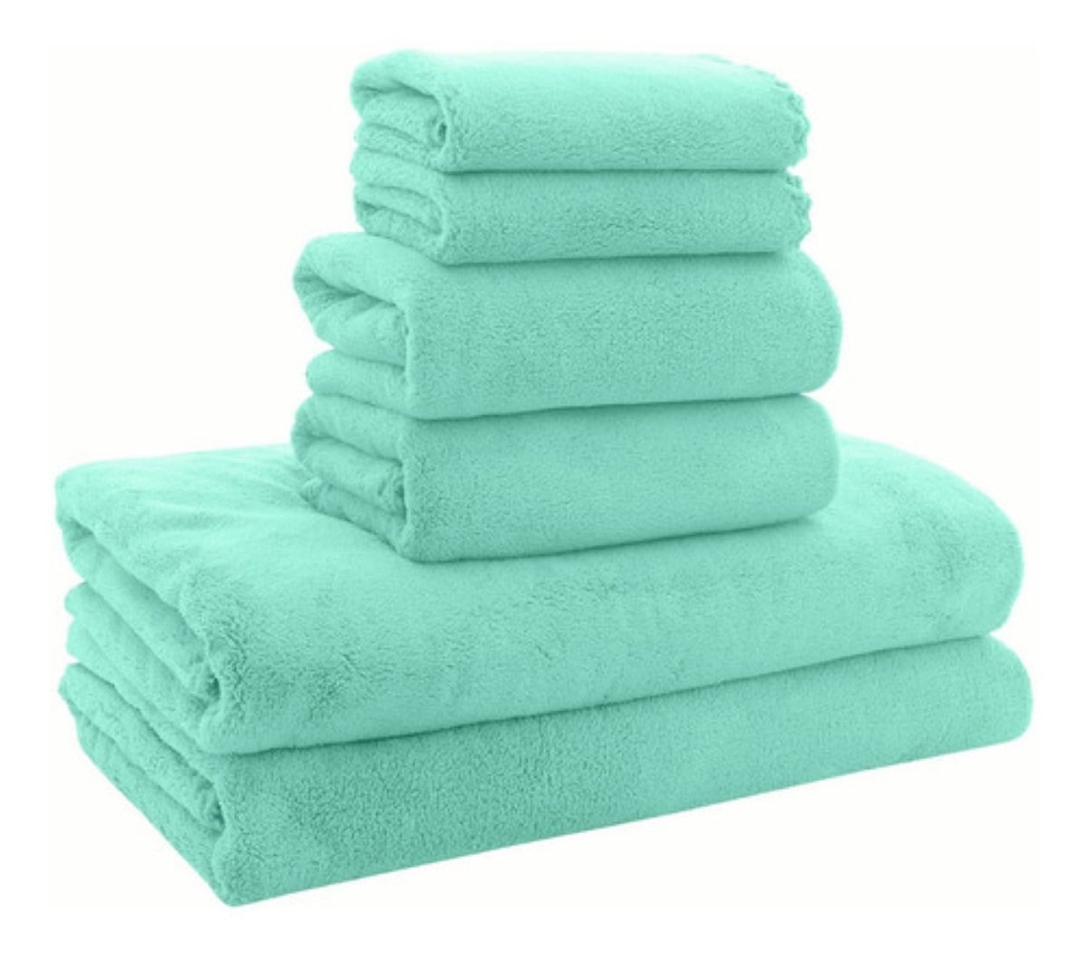 Juego De Toallas Roseta 1 De Cuerpo Y 1 De Manos Beige/Verde 400gr