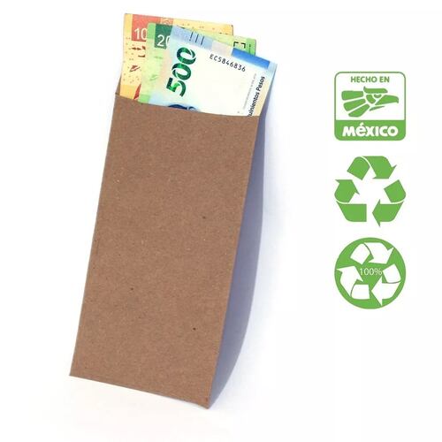 Sobre Bolsa Tamaño Coin Nomina (paq. 100 Piezas) Ecológico 