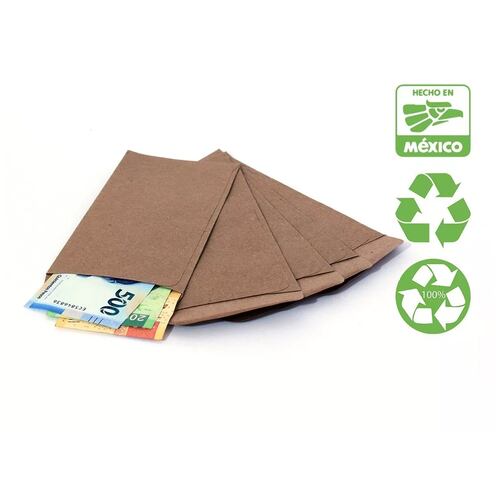 Sobre Bolsa Tamaño Coin Nomina (paq. 100 Piezas) Ecológico 