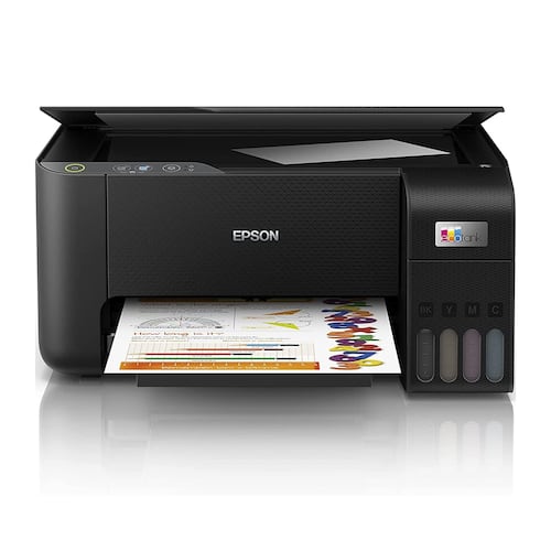 Impresora Multifuncional Epson EcoTank L3210, Sistema de Tinta Continua, USB, 33 ppm Negro, 15 ppm Color.