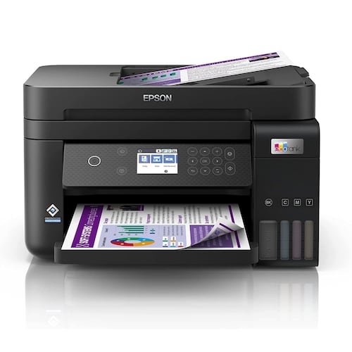 Impresora Multifuncional Epson EcoTank L6270, Sistema de Tinta Continua, USB, Wi-Fi, Dúplex, 33 ppm Negro, 20 ppm Color.