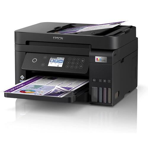 Impresora Multifuncional Epson EcoTank L6270, Sistema de Tinta Continua, USB, Wi-Fi, Dúplex, 33 ppm Negro, 20 ppm Color.