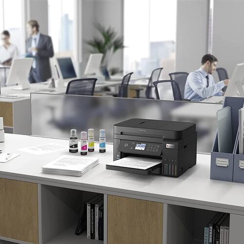 Impresora Multifuncional Epson EcoTank L6270, Sistema de Tinta Continua, USB, Wi-Fi, Dúplex, 33 ppm Negro, 20 ppm Color.