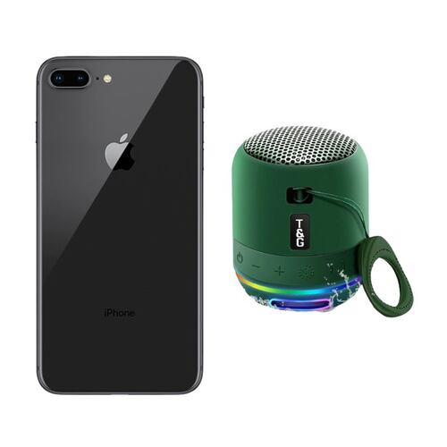 iPhone 8 Plus 64GB Negro Reacondicionado Grado A + Mini Bocina.